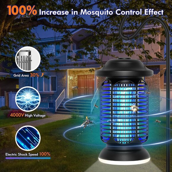 NEW Bug Zapper Electric Fly Zapper Outdoor/Indoor - Picture 5 of 9
